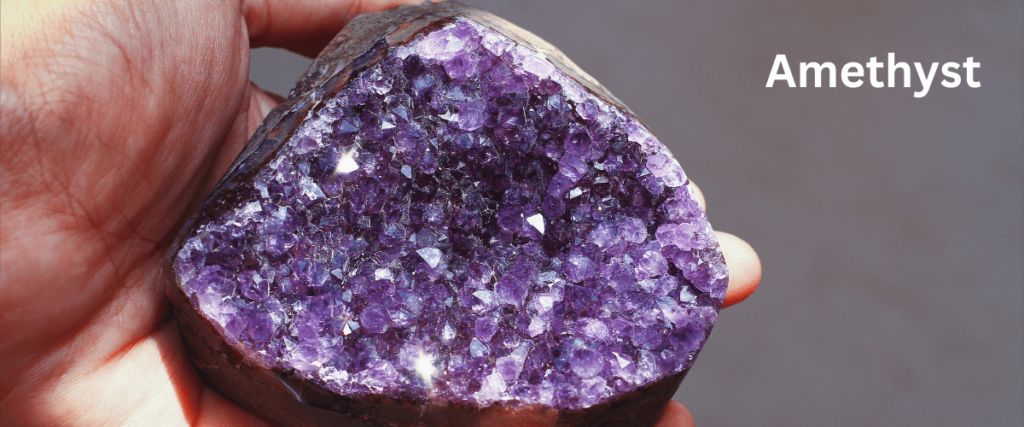 Amethyst crystal for healing