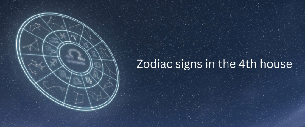 Zodiac signs in the 4th house in astrology